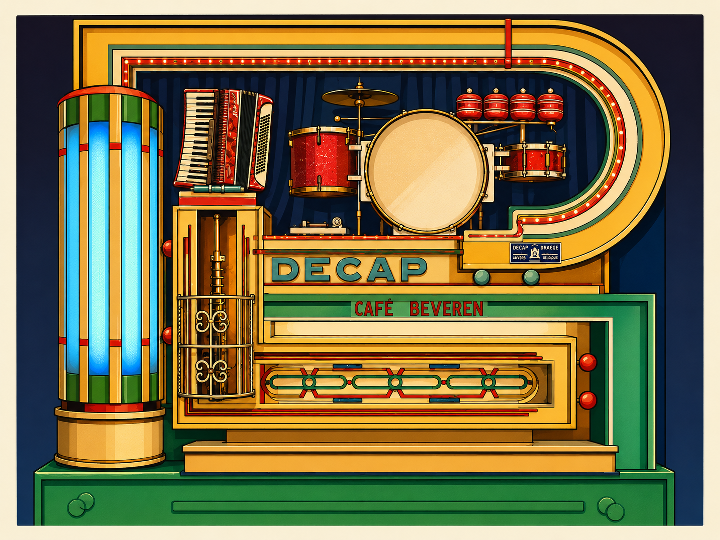 decap orgel gestylleerd